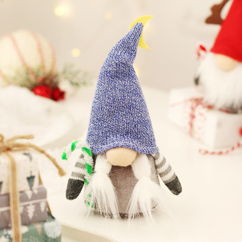 Wholesale Christmas Elk Faceless Santa Claus Doll Non-woven Fabric Ornament
